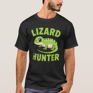 Lizard Hunter Funny Cute Gecko Boys Girls Kids T-Shirt