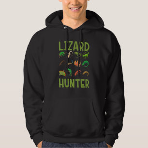 Lizard Hunter Reptile Kids Bearded Dragon Lizards Hoodie