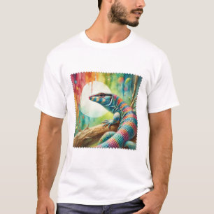 Lizard in the Light 020924AREF142 - Watercolor T-Shirt