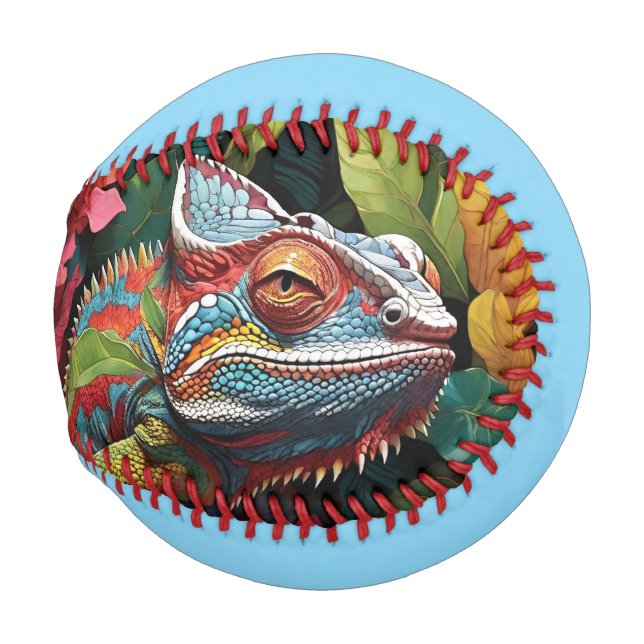 Lizard Leaves & Colour  Baseball (Front Right)