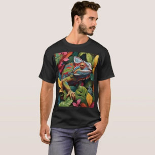 Lizard Leaves & Colour T-Shirt