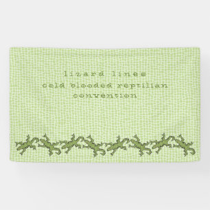 lizard lines convention 3x5 banner