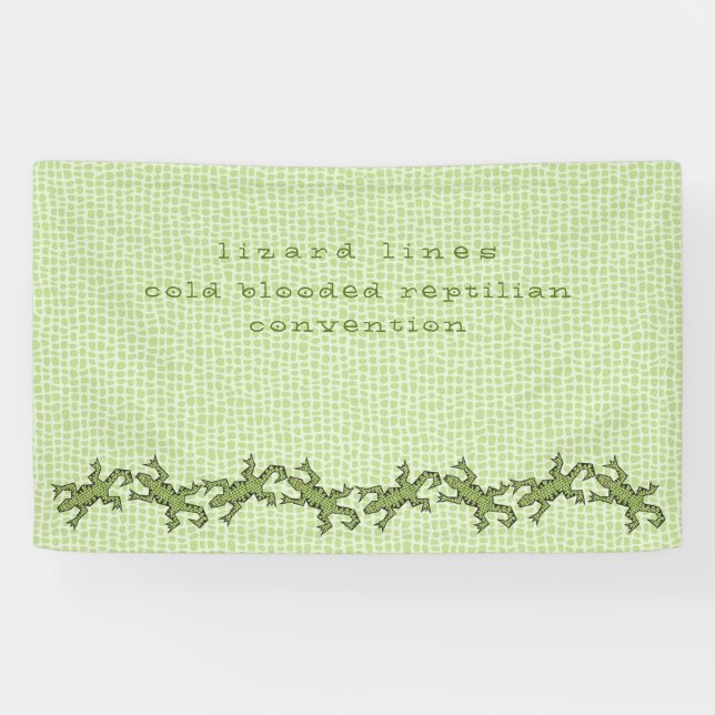 lizard lines convention 3x5 banner (Horizontal)