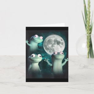Lizard Lizard Lizard Funny Lizard Moon Trending Me Card