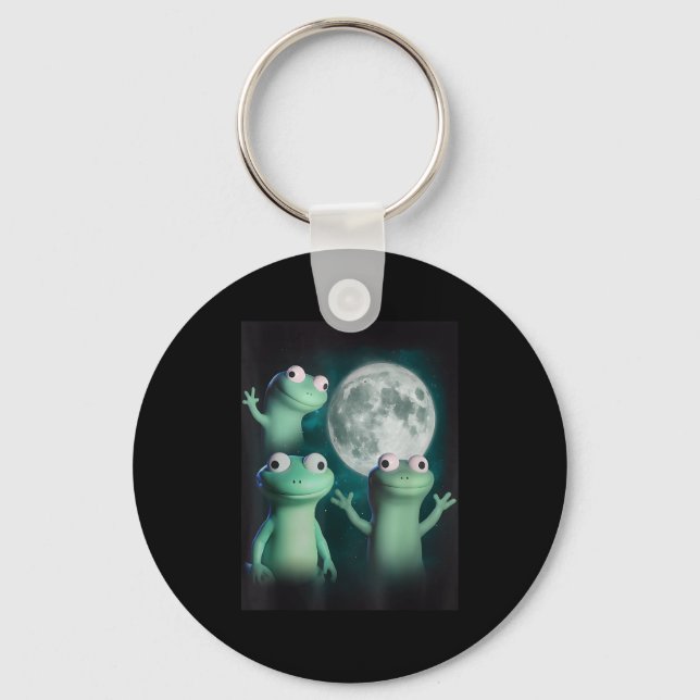 Lizard Lizard Lizard Funny Lizard Moon Trending Me Key Ring (Front)