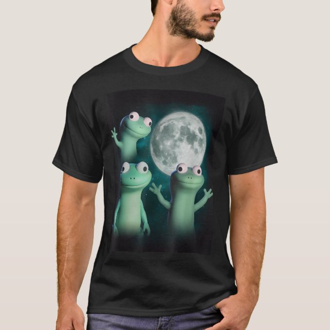 Lizard Lizard Lizard Funny Lizard Moon Trending Me T-Shirt (Front)