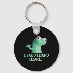 Lizard Lizard Lizard Funny Meme (2 Side) Key Ring
