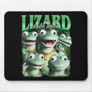 Lizard Lizard Lizard Funny Meme Lizard Bootleg Wei Mouse Mat