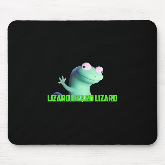 Lizard Lizard Lizard Funny Weirdcore Meme Viral Tr Mouse Mat (Front)