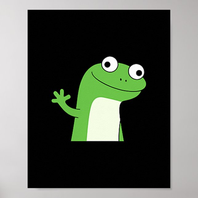 Lizard Lizard Lizard Funny Weirdcore Meme Viral Tr Poster (Front)