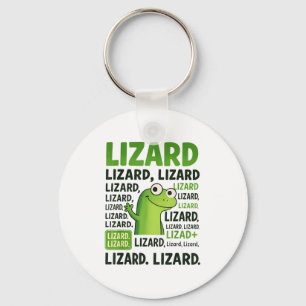 Lizard Lizard Lizard Shirt Funny Weirdcore Animal Key Ring