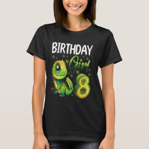 Lizard lover 8th Birthday Party B-day 8 Year Old g T-Shirt
