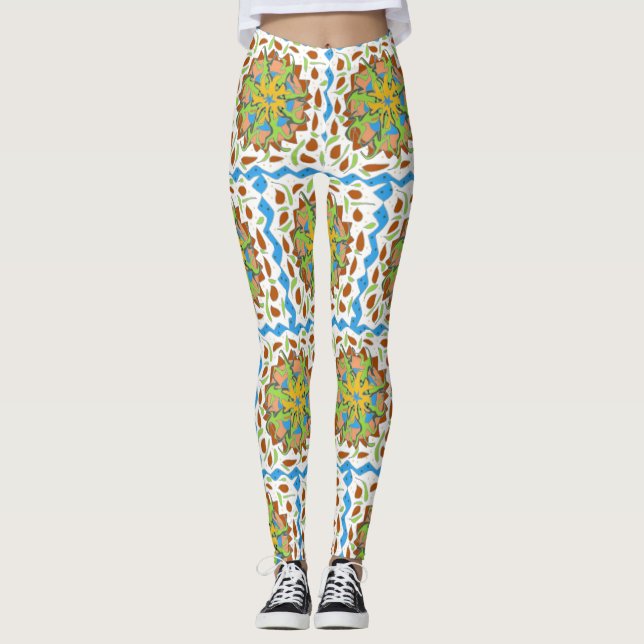 Lizard Mandala Leggings (Front)
