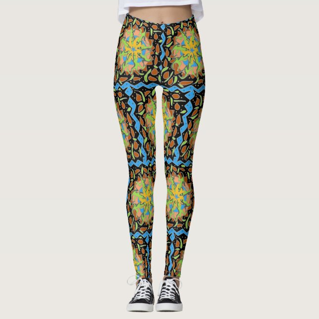 Lizard Mandala Leggings (Front)