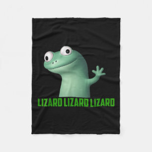 Lizard Meme Lizard Lizard Lizard Funny Graphic T-s Fleece Blanket