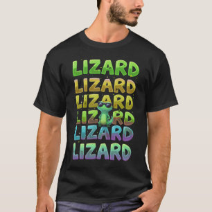 Lizard Meme Vibes Funny Weirdcore Animal Graphic T-Shirt