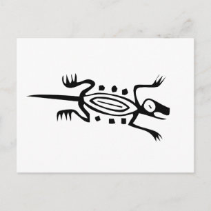 Lizard, Mexican hieroglyph(Maya) Postcard