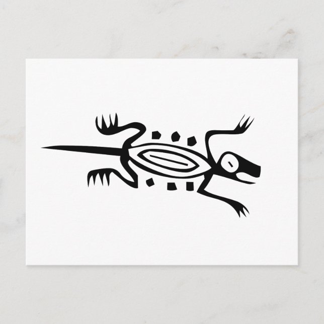 Lizard, Mexican hieroglyph(Maya) Postcard (Front)