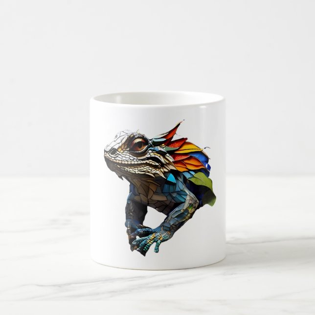 Lizard Mosaic Cup Stained Glass Design (Center)