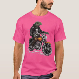 Lizard Motorbiker  rocking Dragon motorcycle Biker T-Shirt