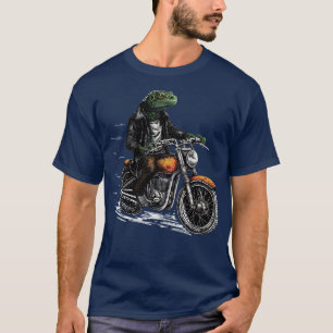 Lizard Motorbiker  rocking Dragon motorcycle Biker T-Shirt