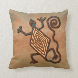 Lizard On A Rock Cushion