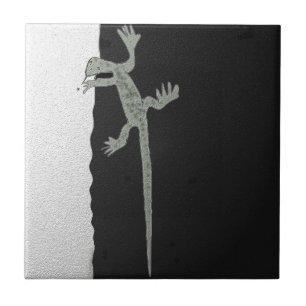 Lizard on the Wall Tile
