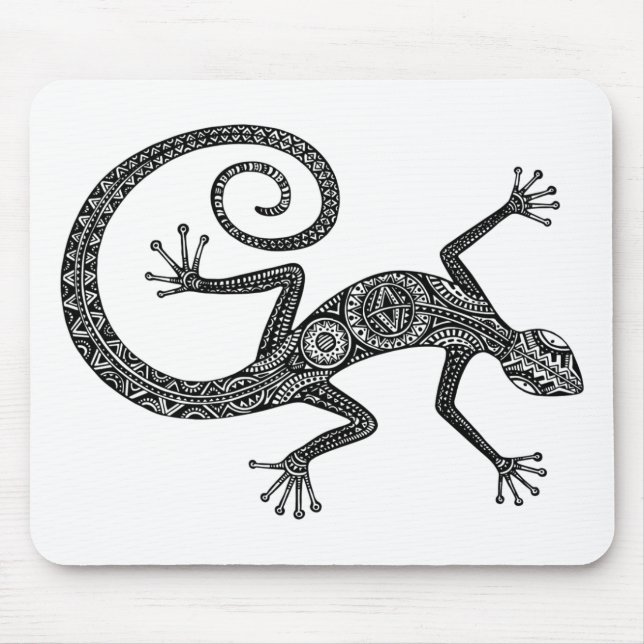Lizard Or Salamander Doodle Mouse Mat (Front)