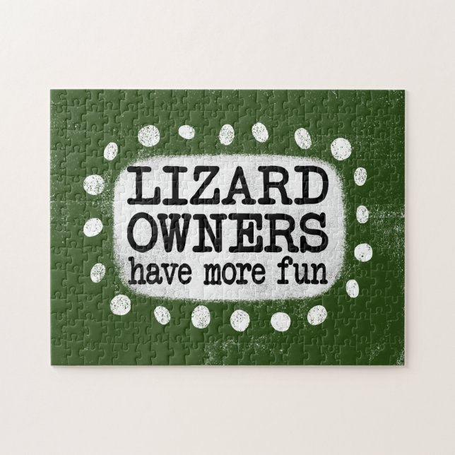 Lizard Owners Have More Fun Jigsaw Puzzle (Horizontal)