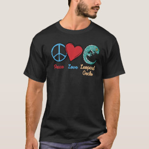 lizard Peace Love leopard gecko for women 1 T-Shirt