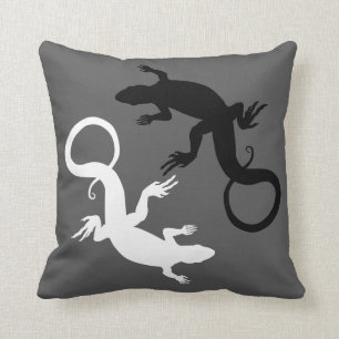 Lizard Pillows Reptile Art Pillows Lizard Decor