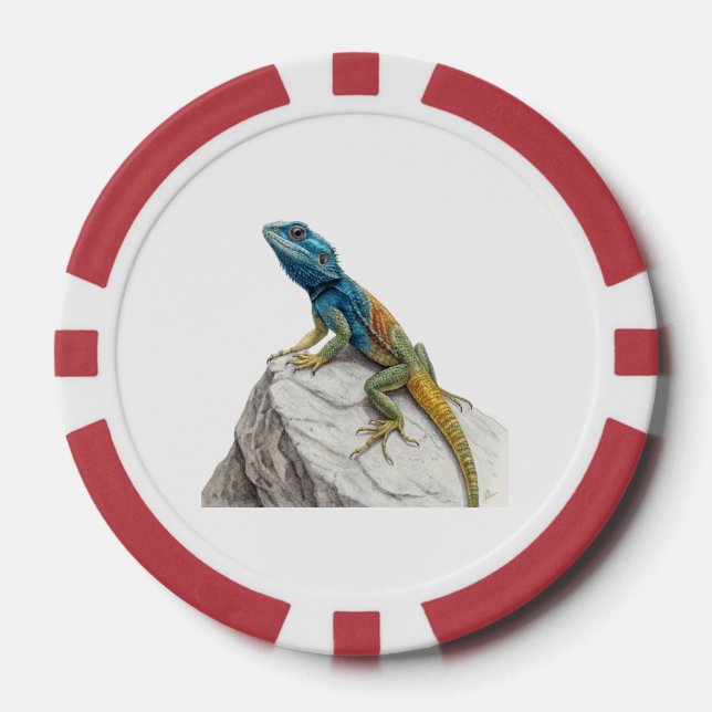 Lizard Poker Chips (Front)