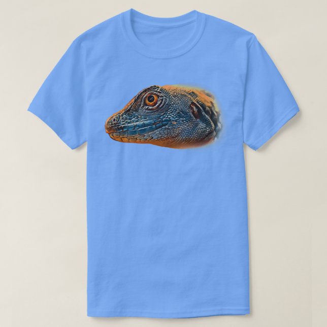 Lizard Reptile Digital Painting Scales Triblend T-Shirt (Design Front)