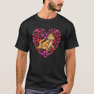 Lizard Reptile Keeper Animal Heart Bearded Dragon T-Shirt