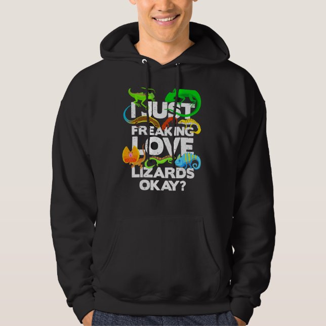 Lizard  Reptile  Lizard   Lizard Hoodie (Front)