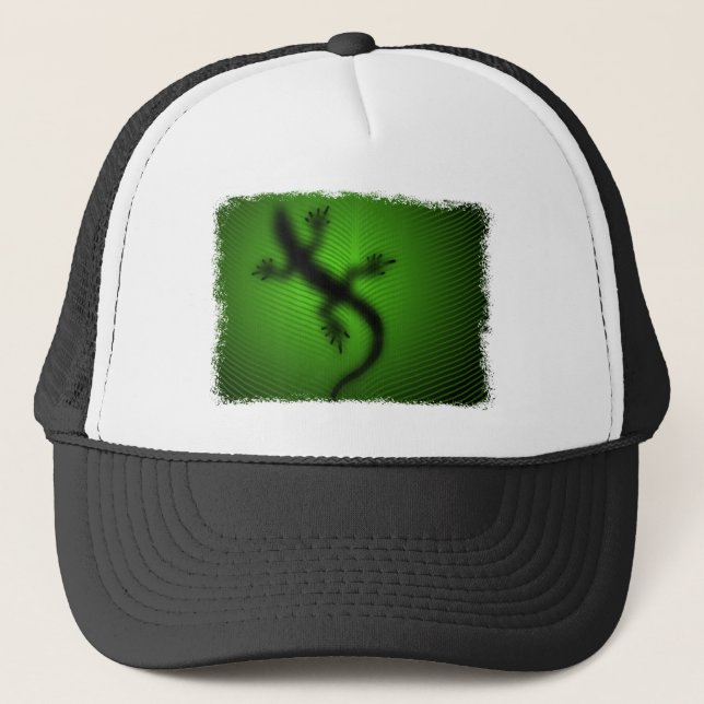 Lizard Silhouette Trucker Hat (Front)