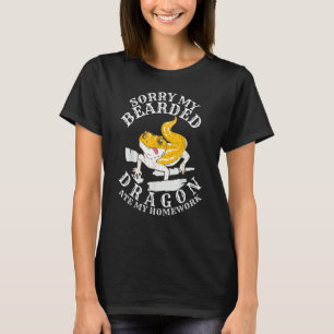 Lizard Sorry My Bearded Dragon Ate My Homework T-Shirt