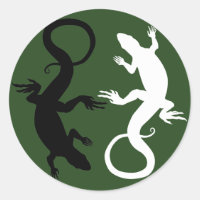 Lizard Stickers Cool Retro Reptile Art Stickers