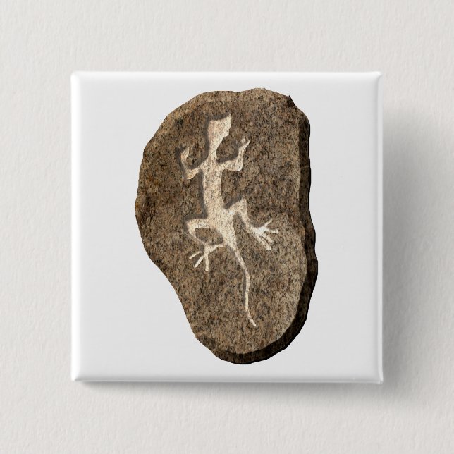 Lizard-stone 15 Cm Square Badge (Front)