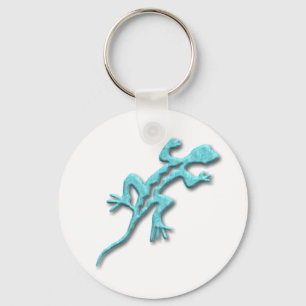 Lizard-turquoise Key Ring