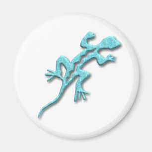 Lizard-turquoise Magnet
