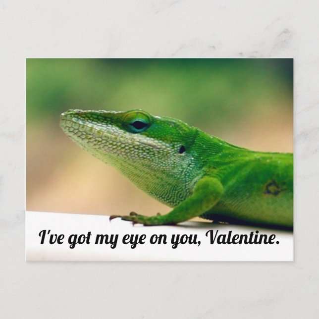 Lizard Valentine Postcard (Front)