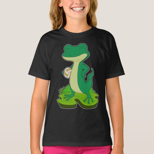 Lizard Volleyball player Volleyball T-Shirt (Front)
