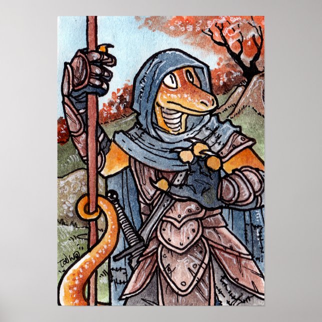 Lizard Warrior Poster (Front)