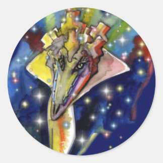 Lizard wizard classic round sticker