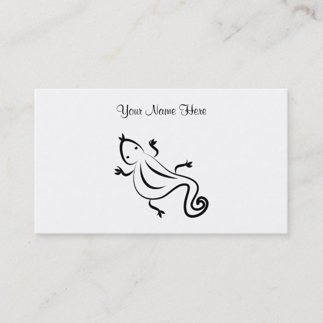 Lizard, Your Name Here Business Card (Front)