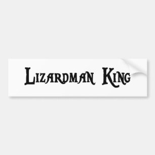 Lizardman King Bumper Sticker