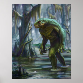 Lizardman of Scape Ore Swamp Poster