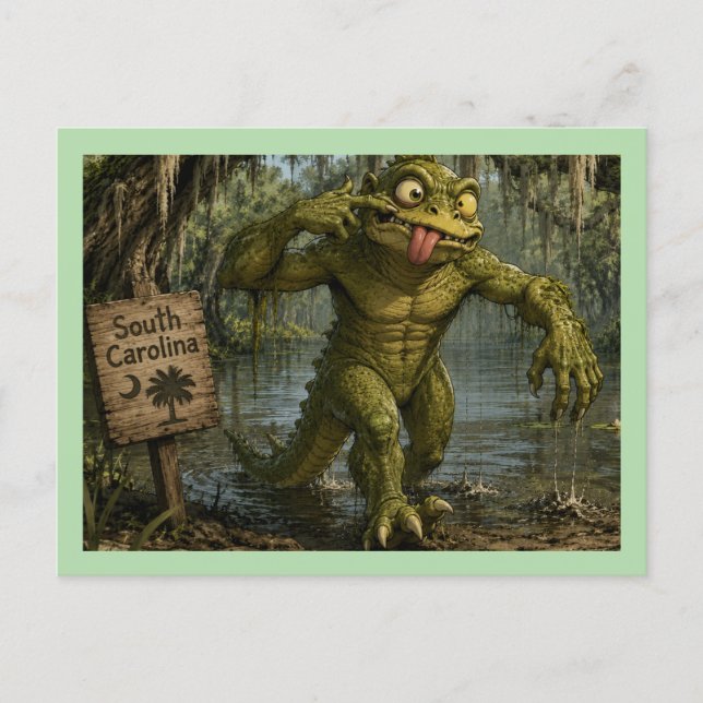 Lizardman Of South Carolina Postcard (Front)