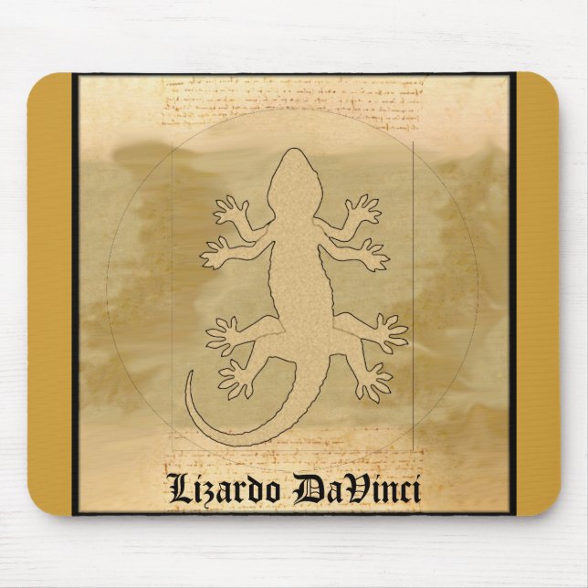 Lizardo DaVinci Mouse Mat (Front)